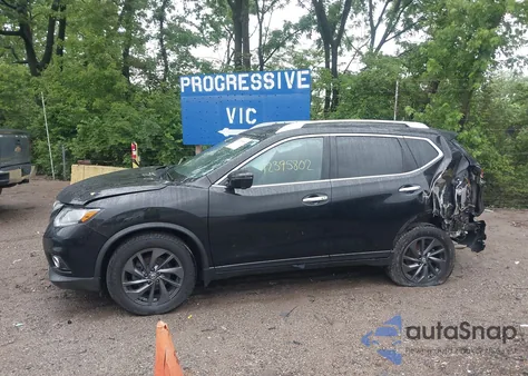 2016 Nissan Rogue Sl из США, поврежденный, VIN KNMAT2MTXGP699697